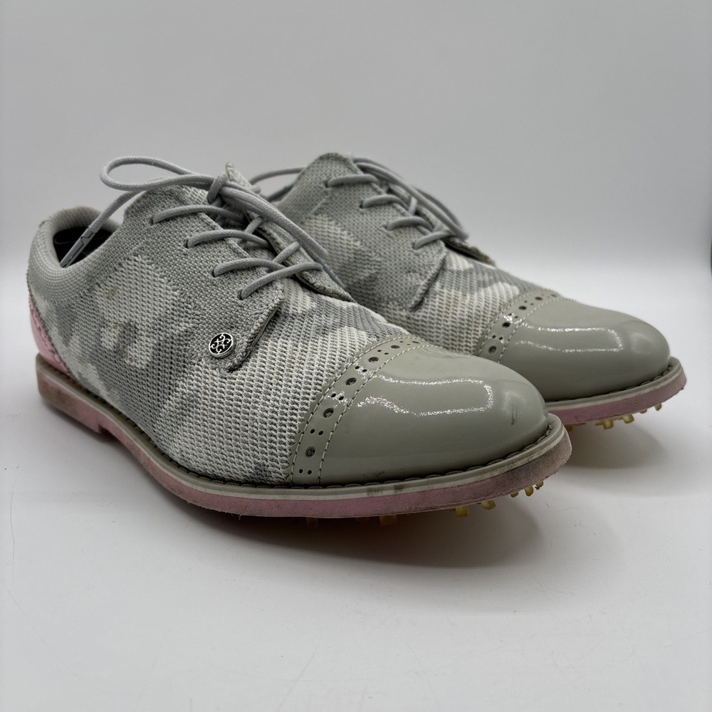 G/Fore Gallivanter Ghost CAP TOE Golf Shoes Sneaker Ladies US 8 Camo Pink